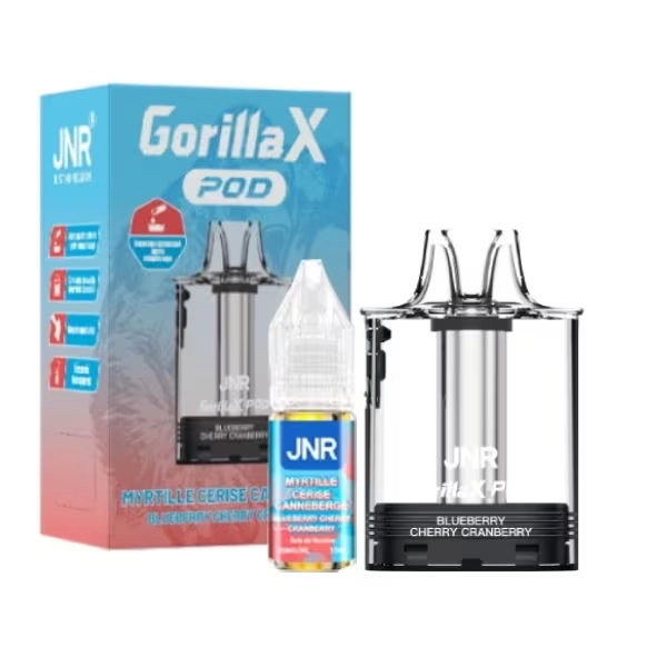Cartouche Gorilla X + E-liquide 10ml - JNR Blueberry Cherry Cranberry