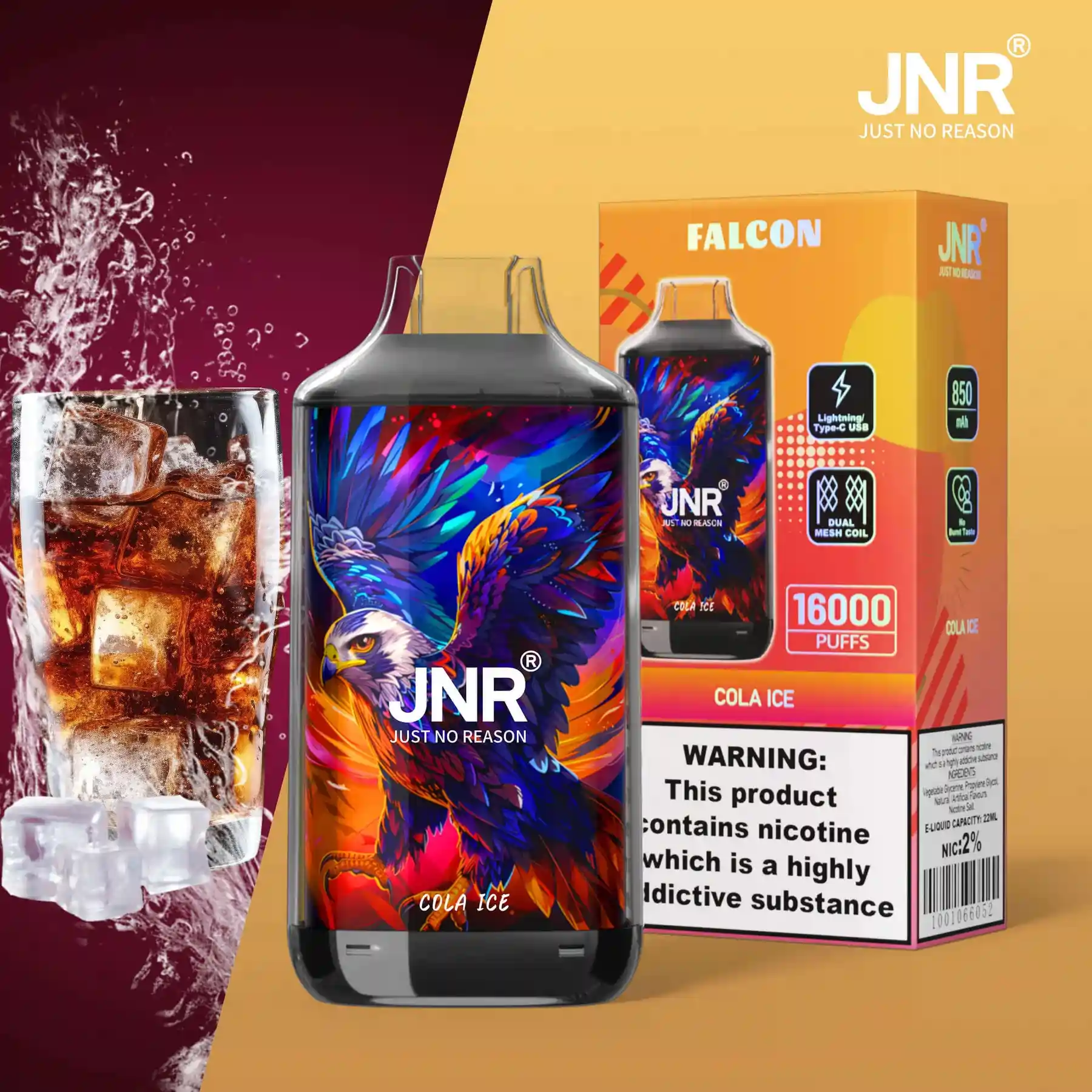 Puff JNR Falcon 16K Cola Ice