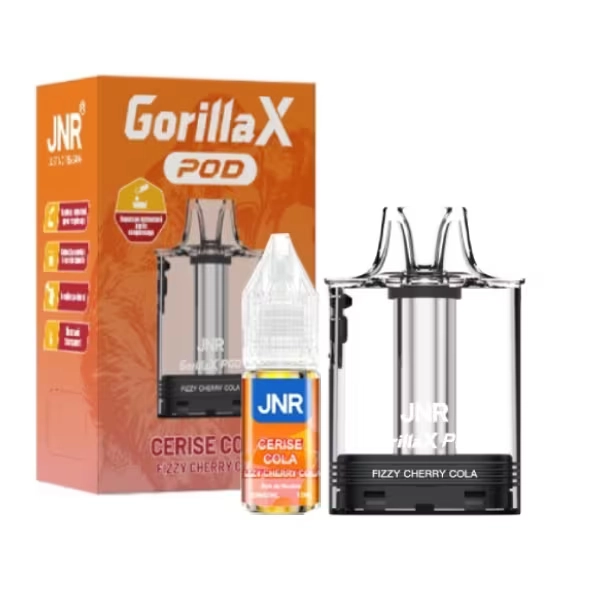 Cartouche Gorilla X + E-liquide 10ml - JNR Fizzy Cherry Cola
