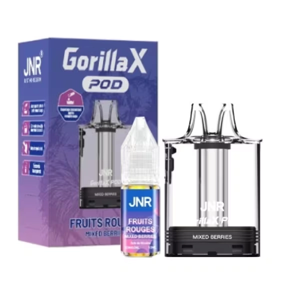 Cartouche Gorilla X + E-liquide 10ml - JNR Mixed Berries