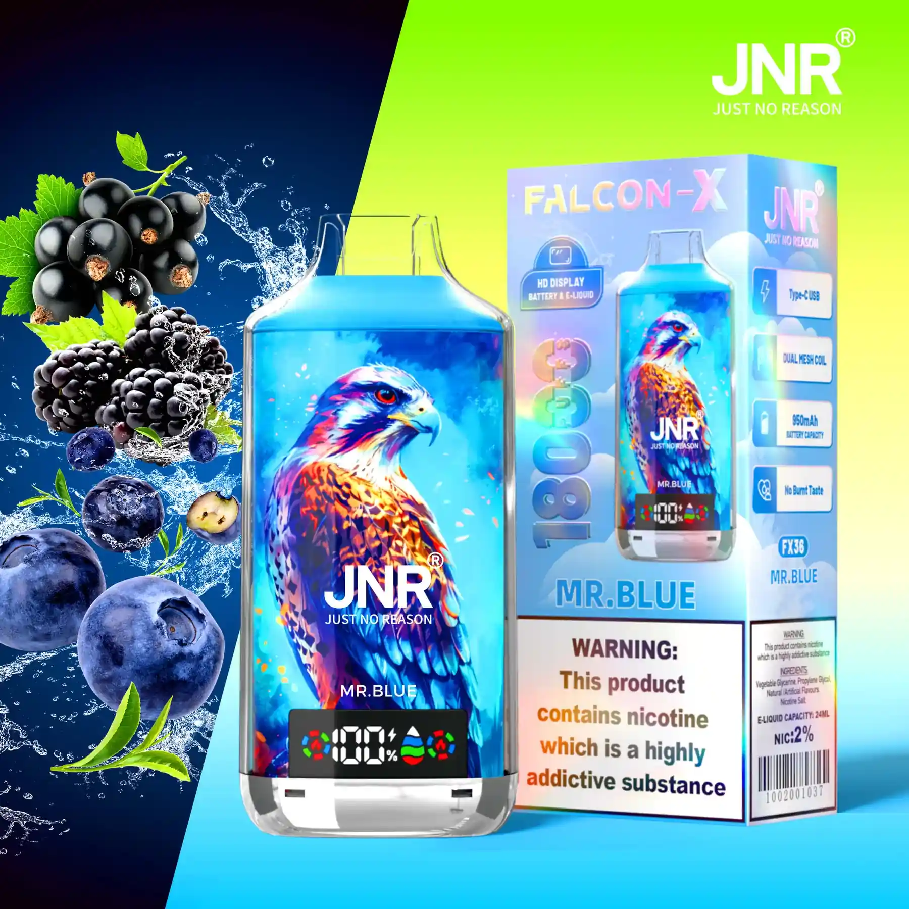 Puff JNR Falcon-X 18K Mr. Blue