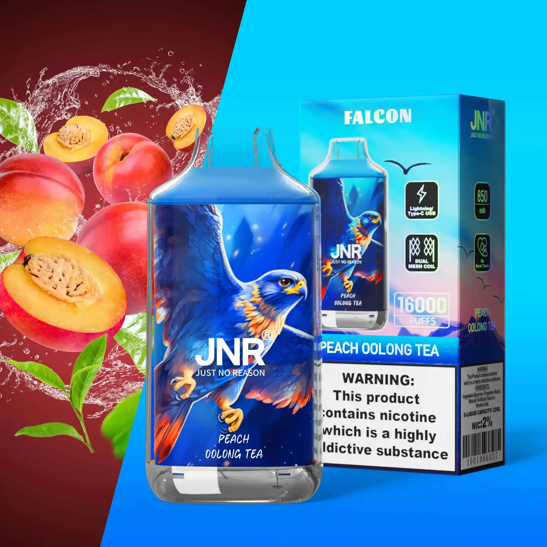 Puff JNR Falcon 16K Peach Oolong Tea