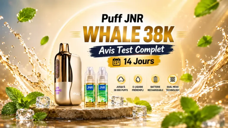 Puff JNR Whale 38K Avis Test Complet 14 Jours