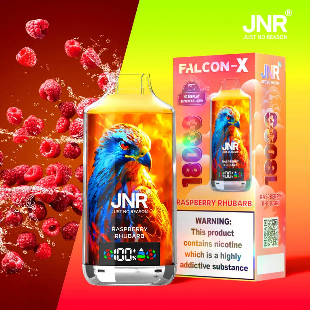 Puff JNR Falcon-X 18K Raspberry Rhubarb