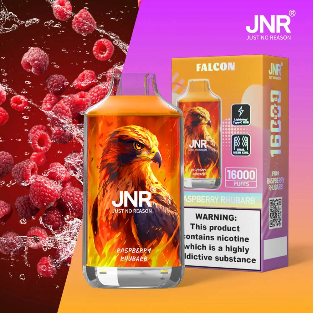 Puff JNR Falcon 16K Raspberry Rhubarb