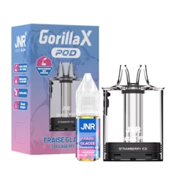 Cartouche Gorilla X + E-liquide 10ml - JNR Strawberry Ice