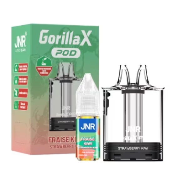 Cartouche Gorilla X + E-liquide 10ml - JNR Strawberry Kiwi