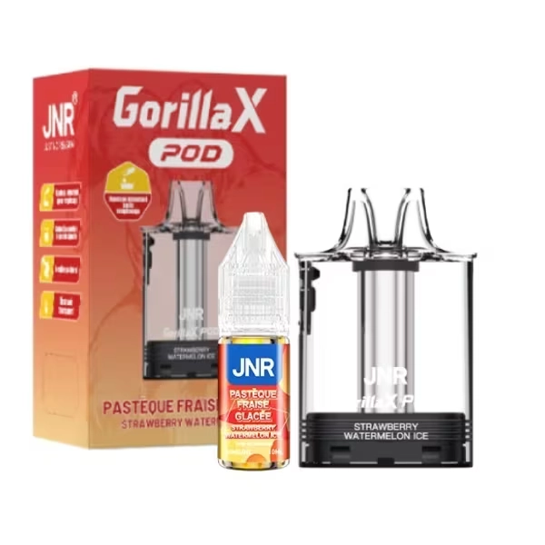 Cartouche Gorilla X + E-liquide 10ml - JNR Strawberry Watermelon Ice