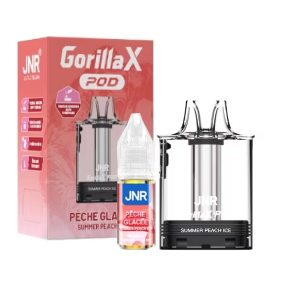 Cartouche Gorilla X + E-liquide 10ml - JNR Summer Peach Ice