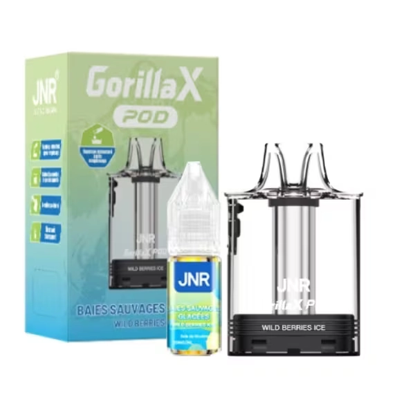 Cartouche Gorilla X + E-liquide 10ml - JNR Wild Berries Ice