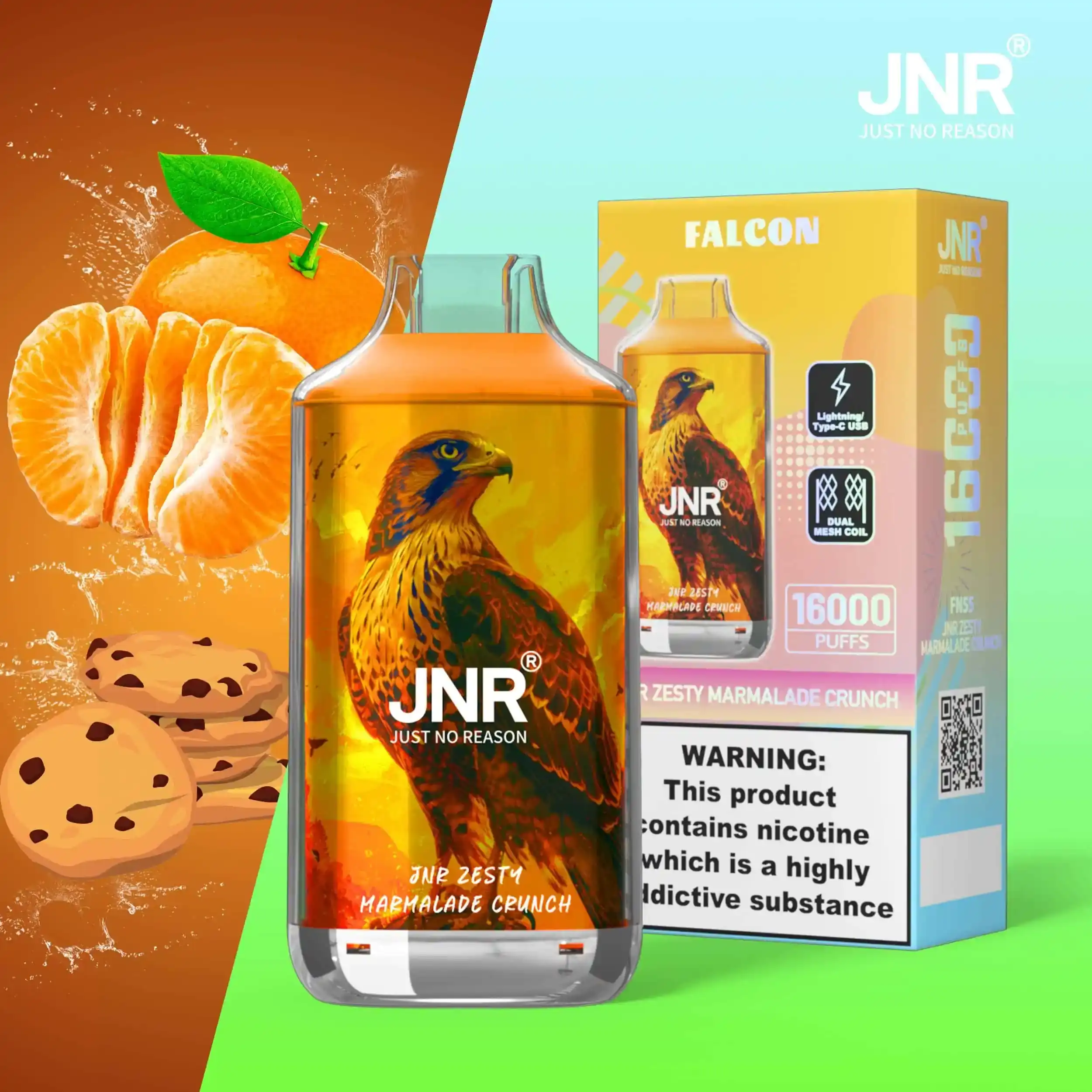 Puff JNR Falcon 16K Zesty Marmalade Crunch