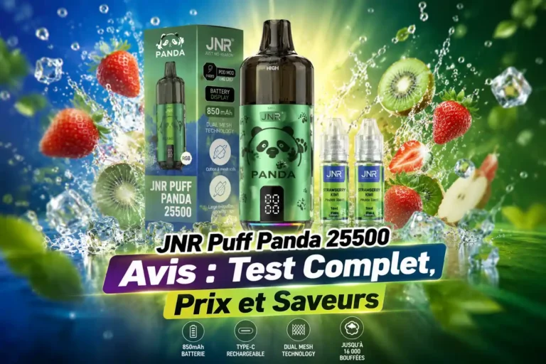 JNR Puff Panda 25500 Avis : Test Complet, Prix et Saveurs