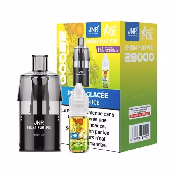 Cartouche Pod Shisha Plus 12 ml Yellow Ushiro JNR x Fighter Fuel
