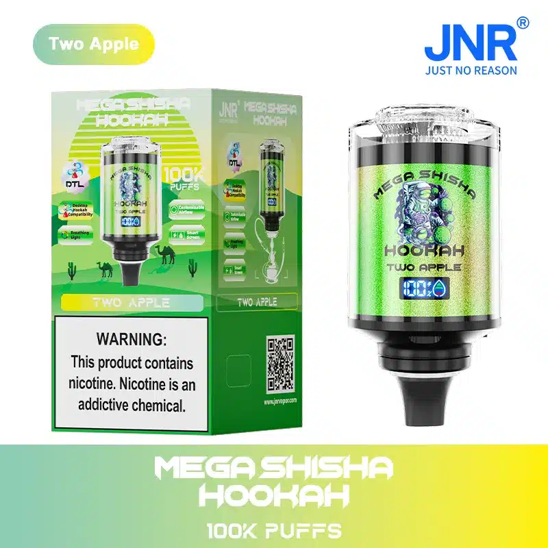 Puff JNR Mega Shisha Hookah 100K Two Apple