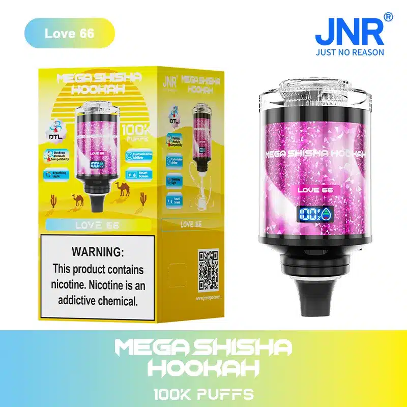 Puff JNR Mega Shisha Hookah 100K Love 66