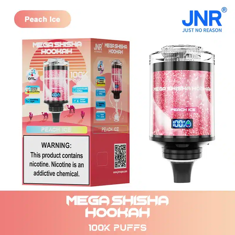 Puff JNR Mega Shisha Hookah 100K Peach Ice