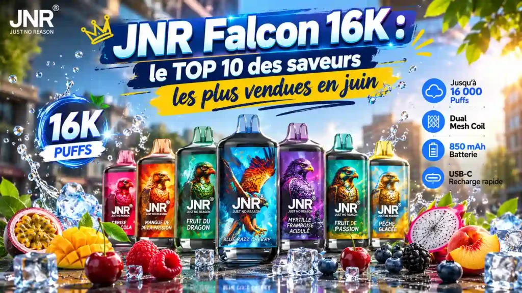 JNR Falcon 16K : Top 10 Saveurs Juin