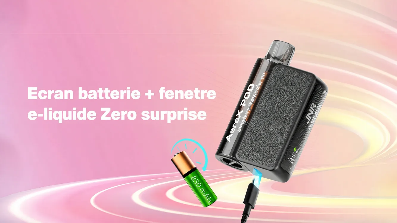 Ecran batterie + fenetre e-liquide Zero surprise