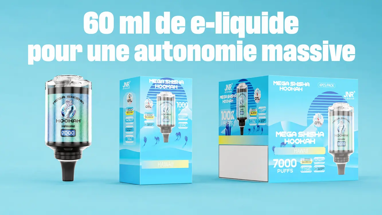 60 ml de e-liquide pour une autonomie massive