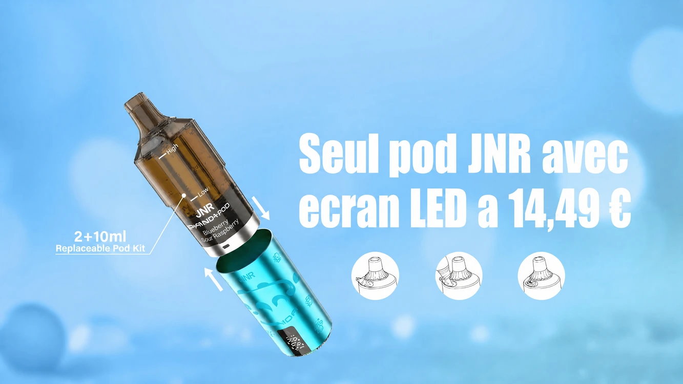 Le seul pod JNR avec ecran LED a 14,49 €