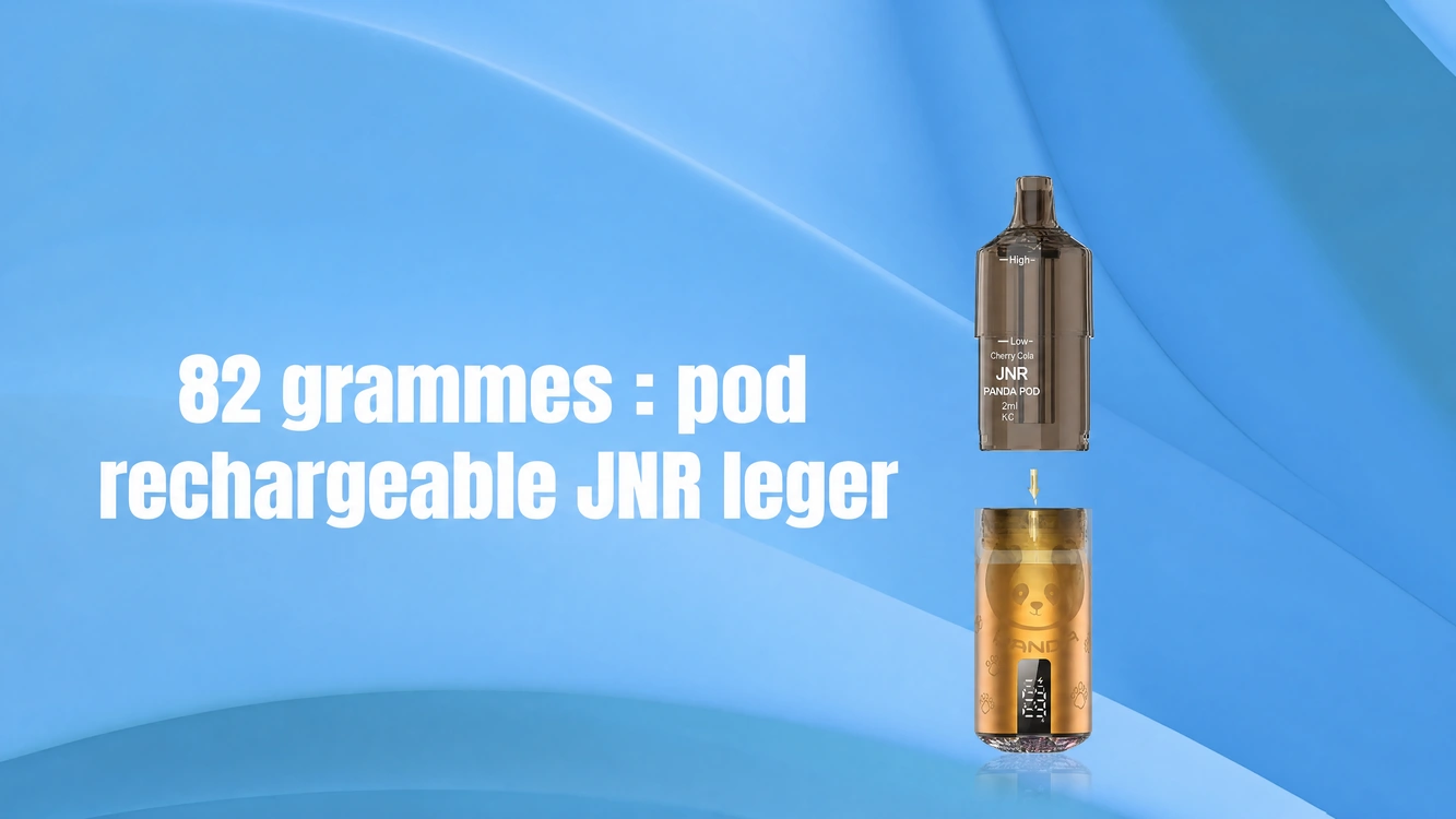 82 grammes : le pod rechargeable le plus leger de JNR
