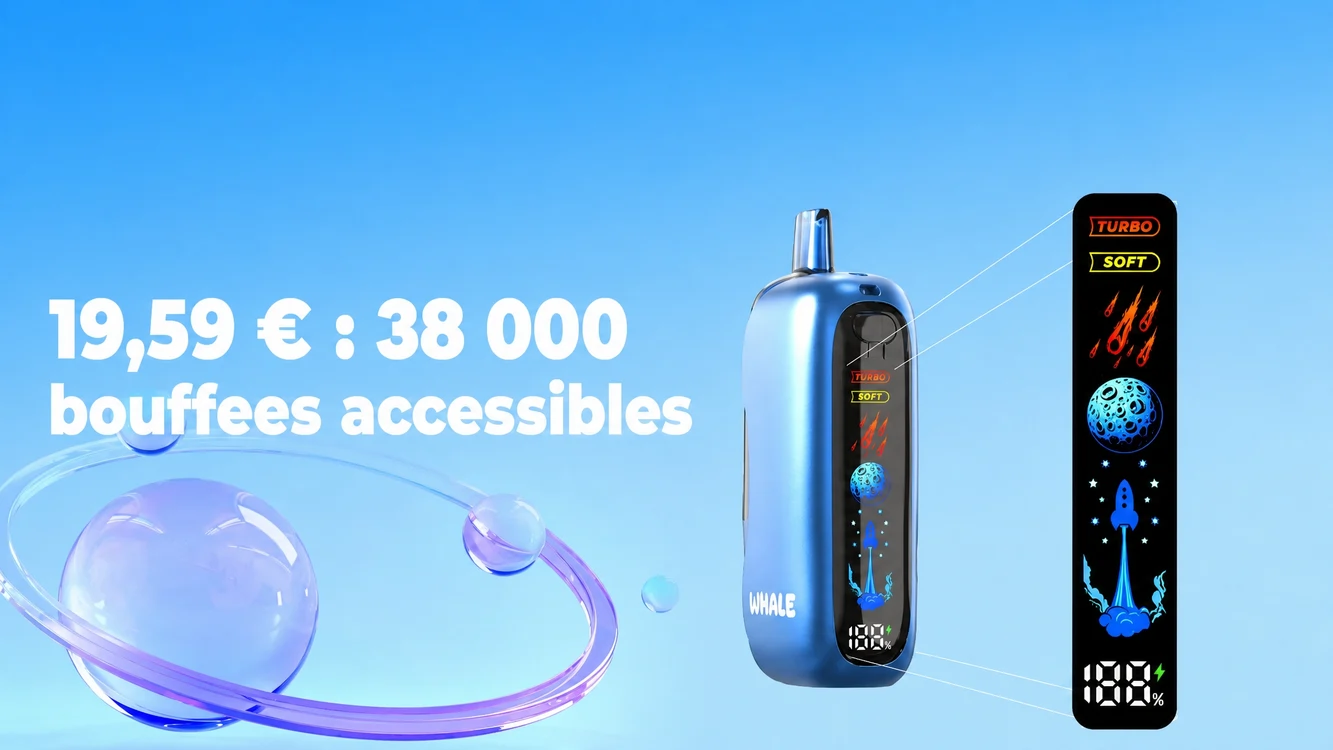 19,59 € : le point d'entree le plus accessible pour 38 000 bouffees