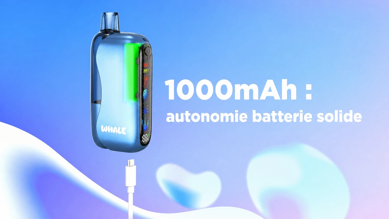 1000mAh : une autonomie batterie solide dans sa gamme