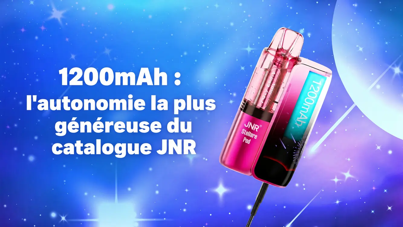 1200mAh : l'autonomie la plus genereuse du catalogue JNR