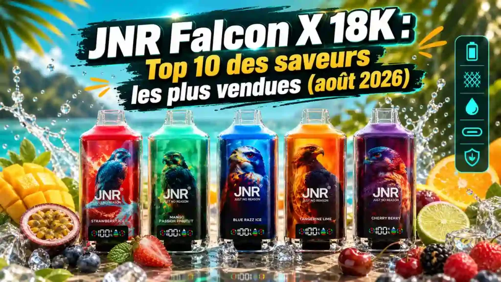 JNR Falcon X 18K : Top 10 des saveurs